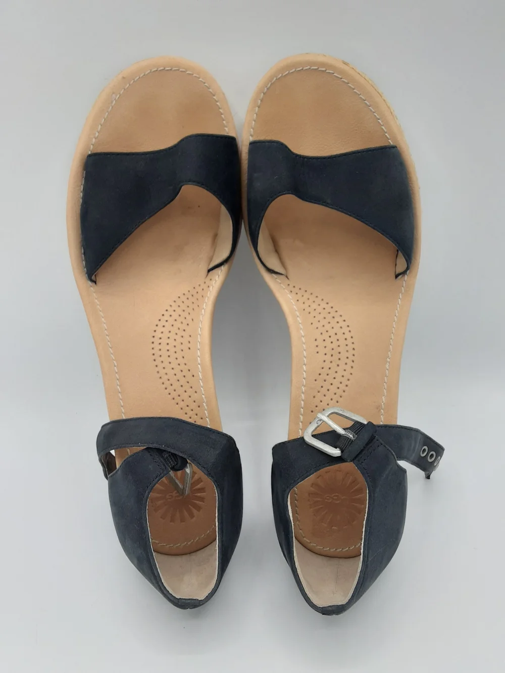 UGG Australia Striped Wedge Sandal.